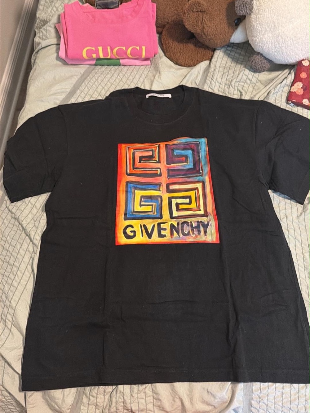 Givenchy Black Logo Graphic Tee